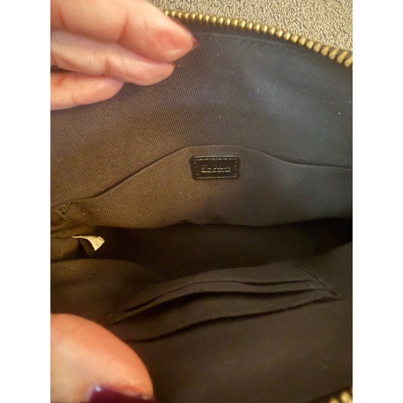 Furla Black Dome Crossbody Bag Chain Strap Gold Hardware - Picture 12 of 16